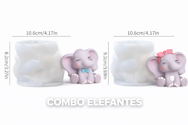 Producto - Combo 1: elefantes nena y nene