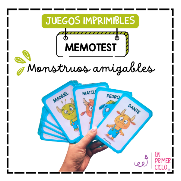 Producto - Memotest Monstruos Amigables