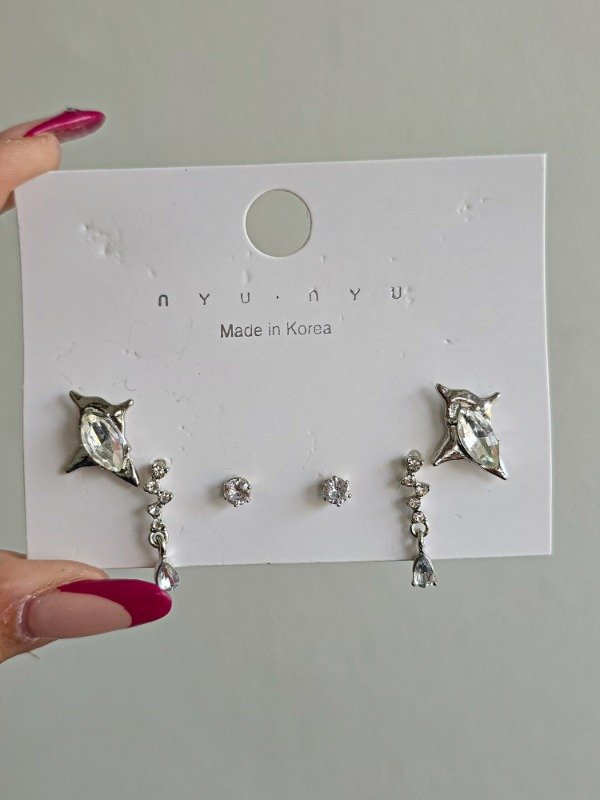 Producto - Aros stras triple