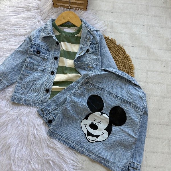 Producto - Camisa denim Mickey talles hasta 4 años
