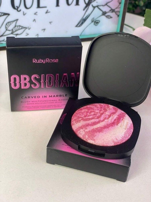 Producto - Rubor marmolado VEILED WOMAN Obsidian TONO 2 - RUBY ROSE