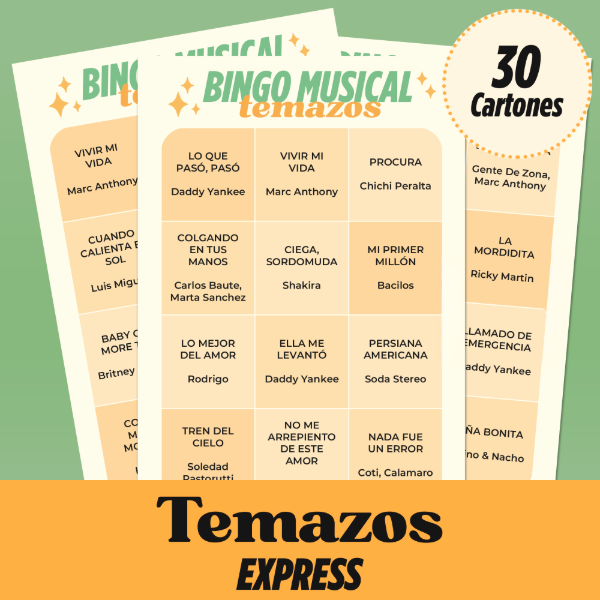 Producto - TEMAZOS (Version Express - 30 Cartones)