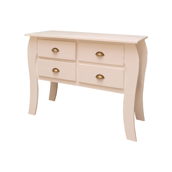 Producto - Comoda Cajonera Dormitorio 4 Cajones Provenzal Pintada