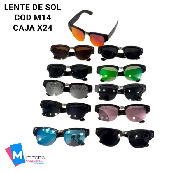 Producto - LENTE DE SOL COD M14 CAJA X24