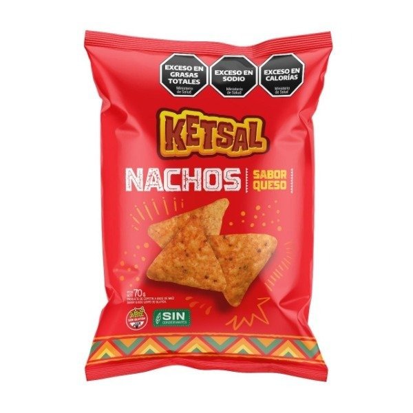 Producto - Nachos sabor QUESO 70g - KETSAL
