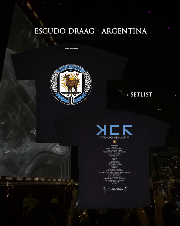 Producto - Remera Escudo Draag MCR Arg + Setlist