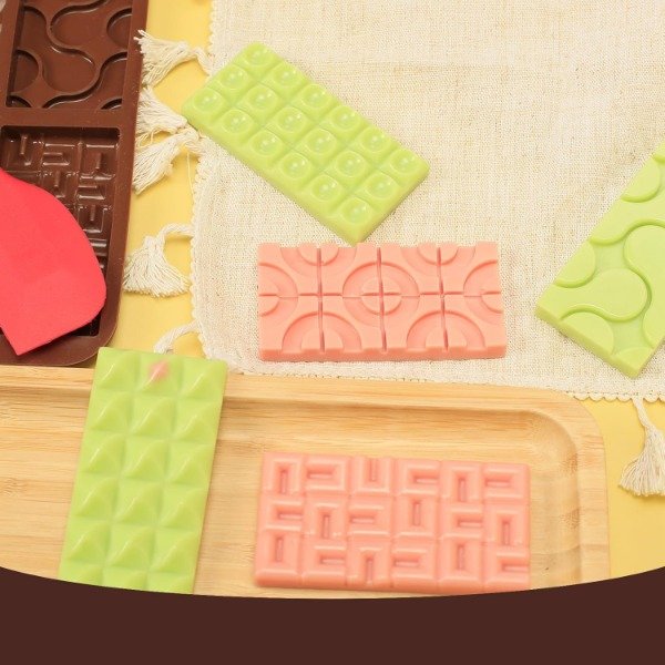 Producto - Molde silicona X6 tabletas choco texturadas - 3