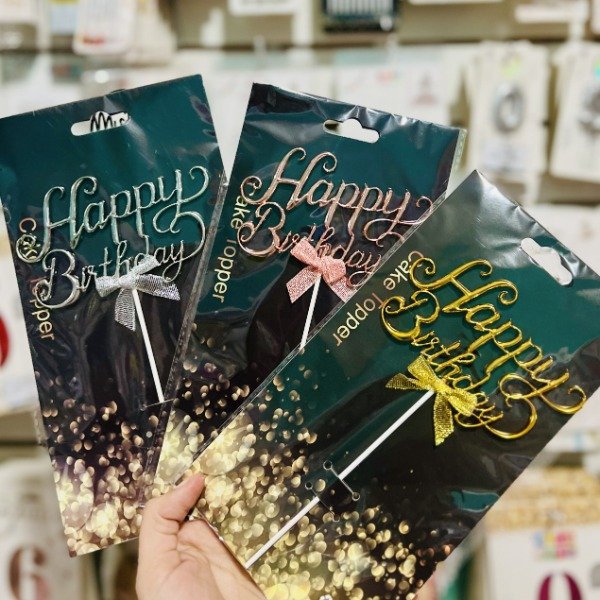 Producto - Topper para torta HAPPY BIRTHDAY