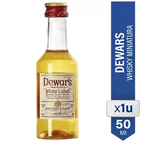 Producto - Mini licor Whisky white label 50ml