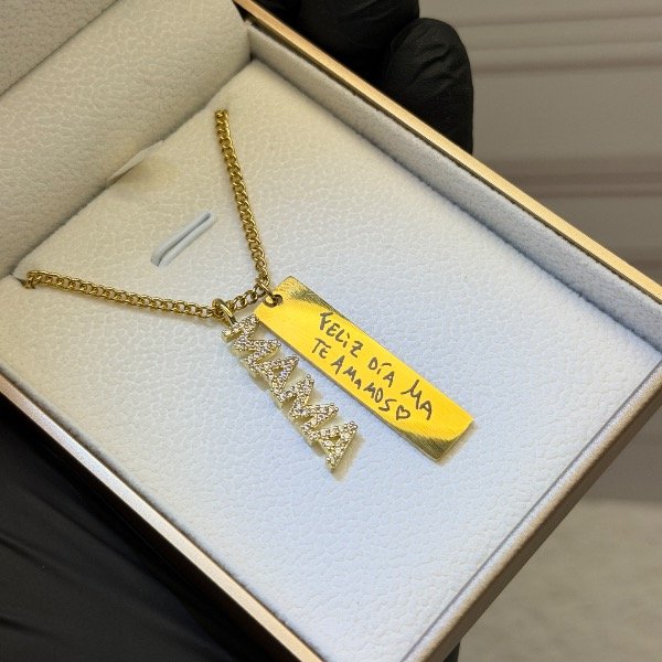 Producto - Collar: Dedicatoria escrita a mano para Mamá - 4