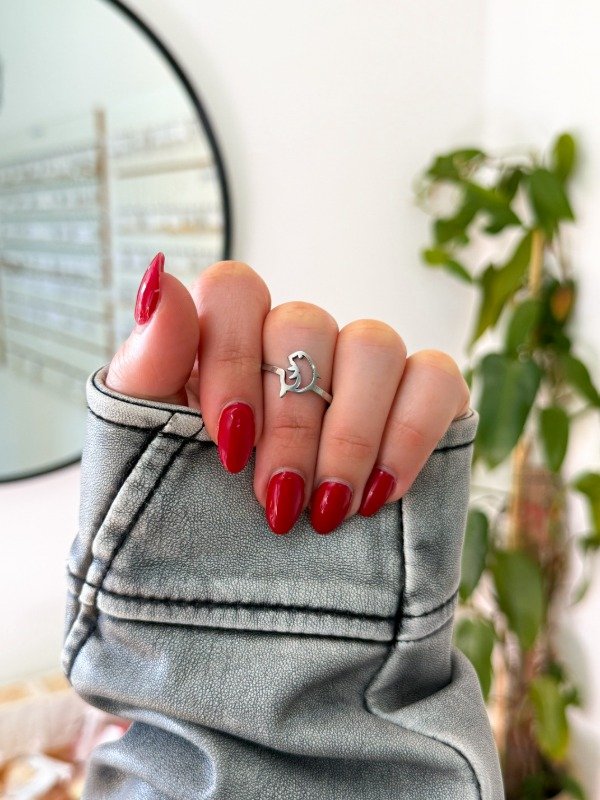 Producto - Anillo acero quirúrgico delfín