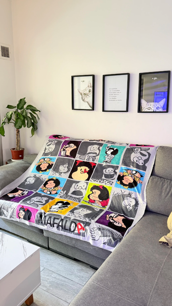 Producto - Manta Mafalda cuadro