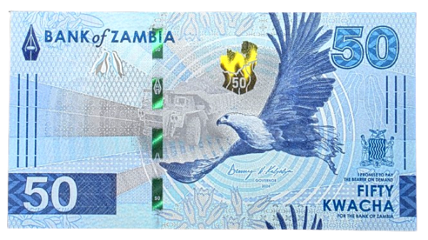 Producto - Zambia 50 Kwacha (2024) Águila pescadora Pick.64 Unc