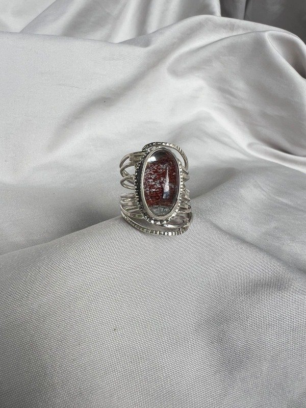 Producto - ANILLO ENTRE HILOS CUARZO LODOLITA