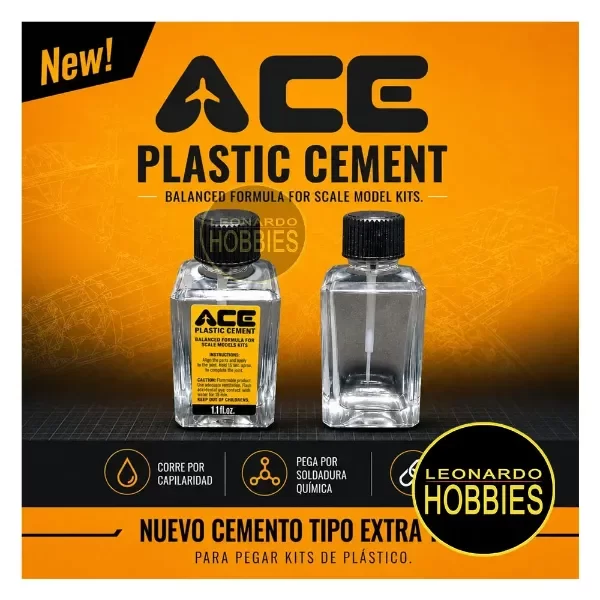 Producto - Pegamento/Cemento Extra Thin c/Pincel ACE 32ml- NOVEDAD!