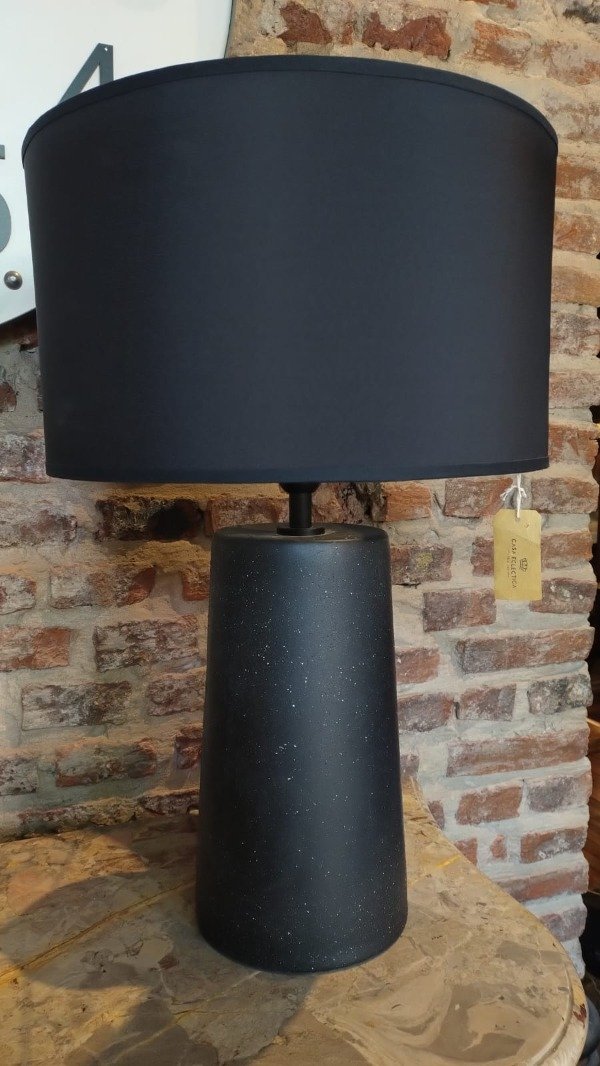 Producto - Lampara de Mesa Cerámica Black / M: DIAM 40 CM X H 62 CM/ A PEDIDO