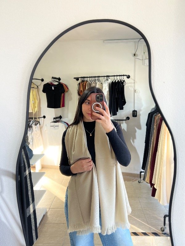 Producto - Pashmina BEIGE lisa