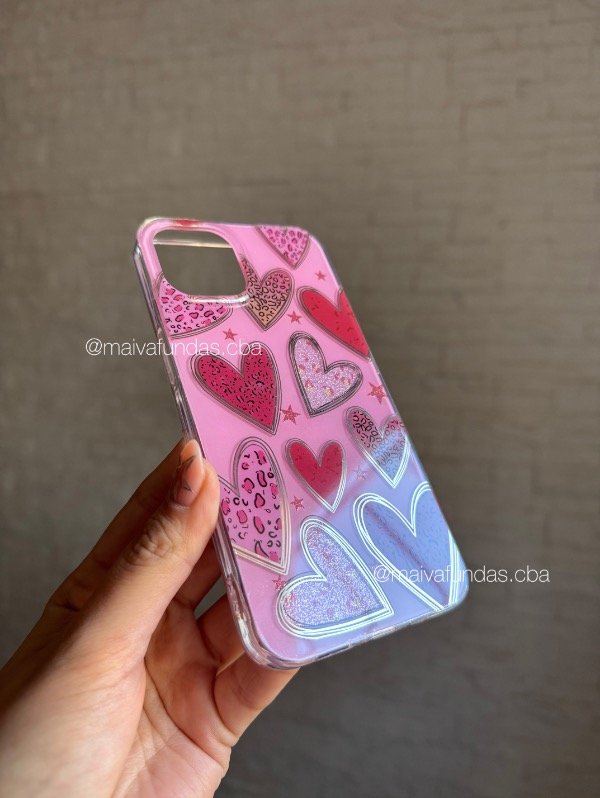 Producto - Case corazones pink iPhone - 2