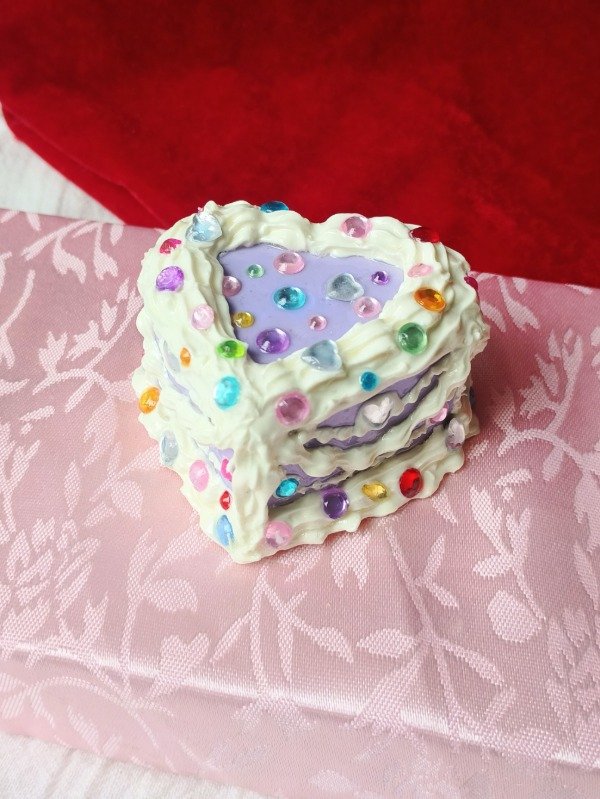 Producto - Torta Corazon Bedazzled Violeta - 1