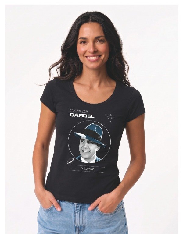 Producto - Remera Carlos Gardel El Zorzal - Negra - 2
