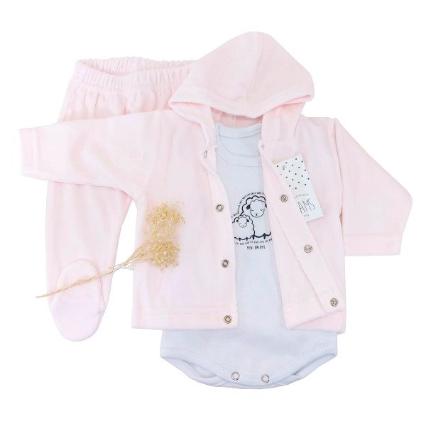 Producto - Set Plush 3 P / Rosa Pálido