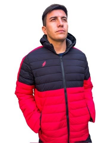 Producto - CAMPERON NEGRO CON ROJO