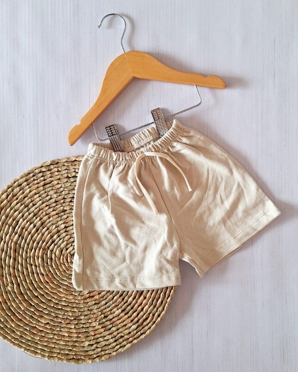 Producto - Short Algodón Rústico Peinado Beige
