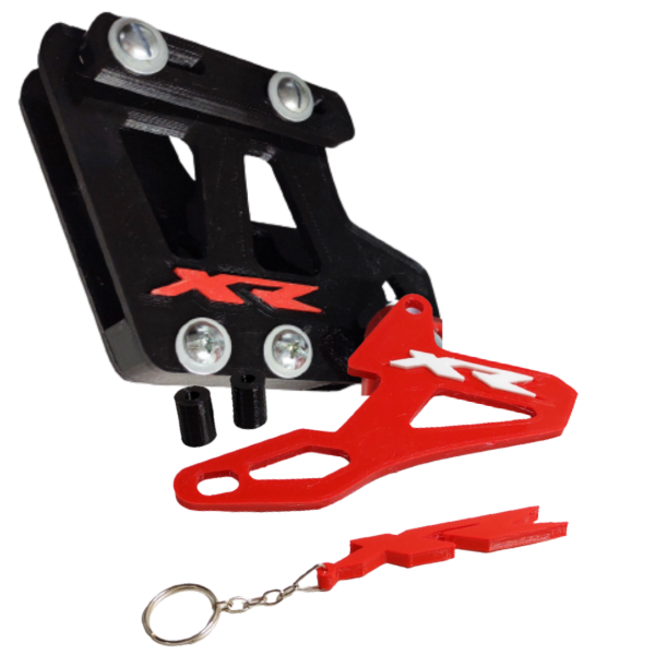 Producto - Kit Guia De Cadena Cubrepiñón con logo XR + Llavero Honda Tornado - 4