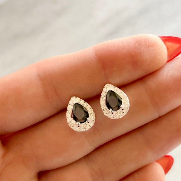 Producto - Aros gota negra