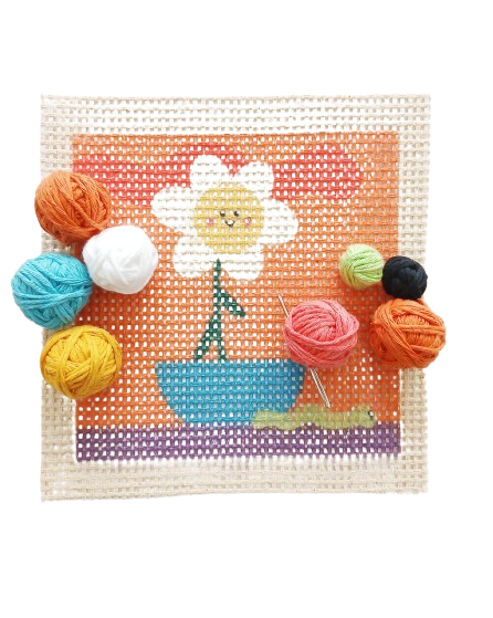 Producto - KIT PARA BORDAR EN CAÑAMAZO - MARGARITA