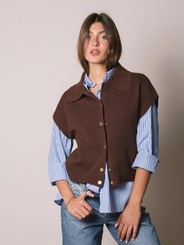Producto - CHALECO BOMBER TEJIDO