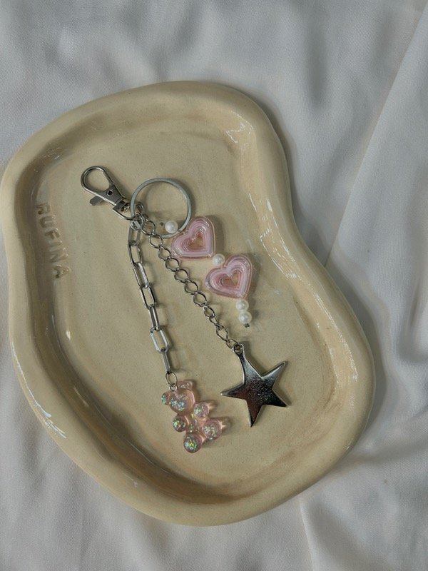 Producto - Bag charm teddy pink