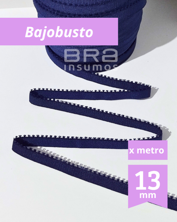 Producto - Bajobusto 13 mm - Azul noche (x Metro)