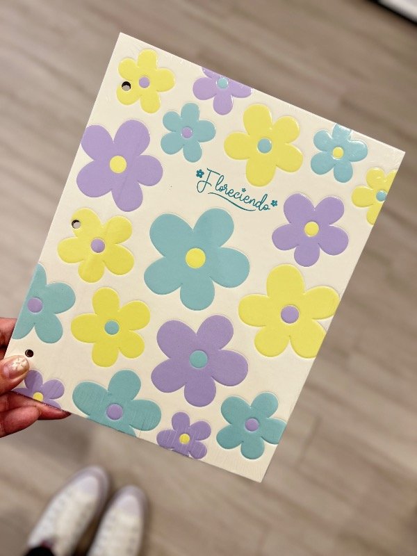 Producto - Carpeta flores pastel N3 - 1