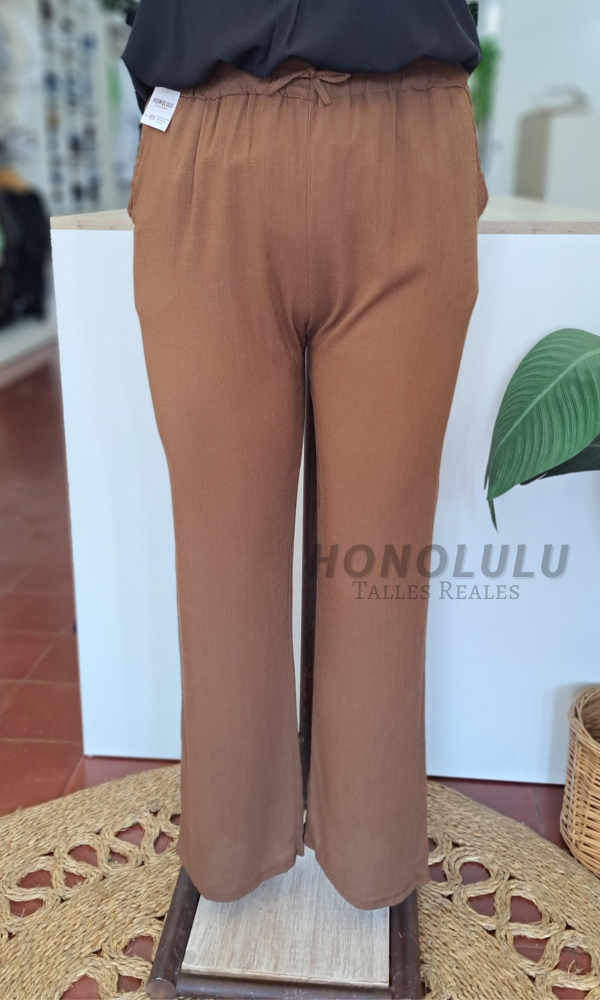 Producto - Pantalón de Lino Marron - 0