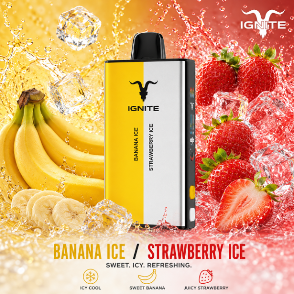 Producto - IGNITE V400 MIX BANANA ICE/STRAWBERRY ICE
