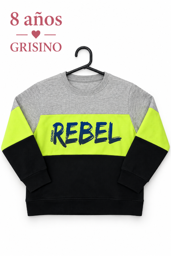 Producto - Buzo Rebel Grisino 8 años - 0