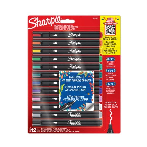 Producto - Marcadores Acrílicos "Punta Redonda" x12 - Sharpie