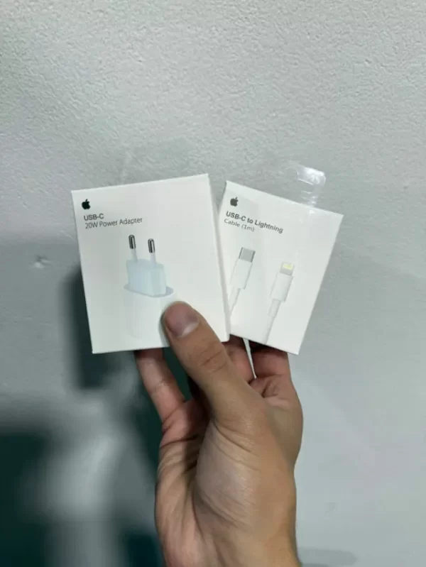 Producto - Cargador iphone 20w + cable tipo c a lightning