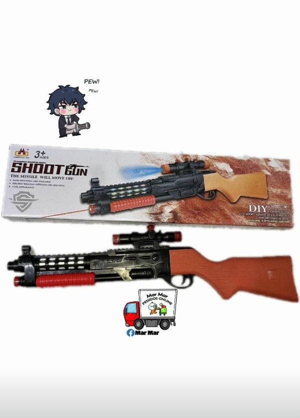 Producto - Rifle con luz y sonido (menor)