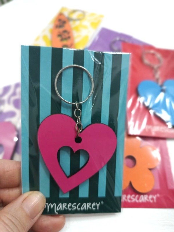 Producto - Llavero Corazón calado / Fuscia Power - 1