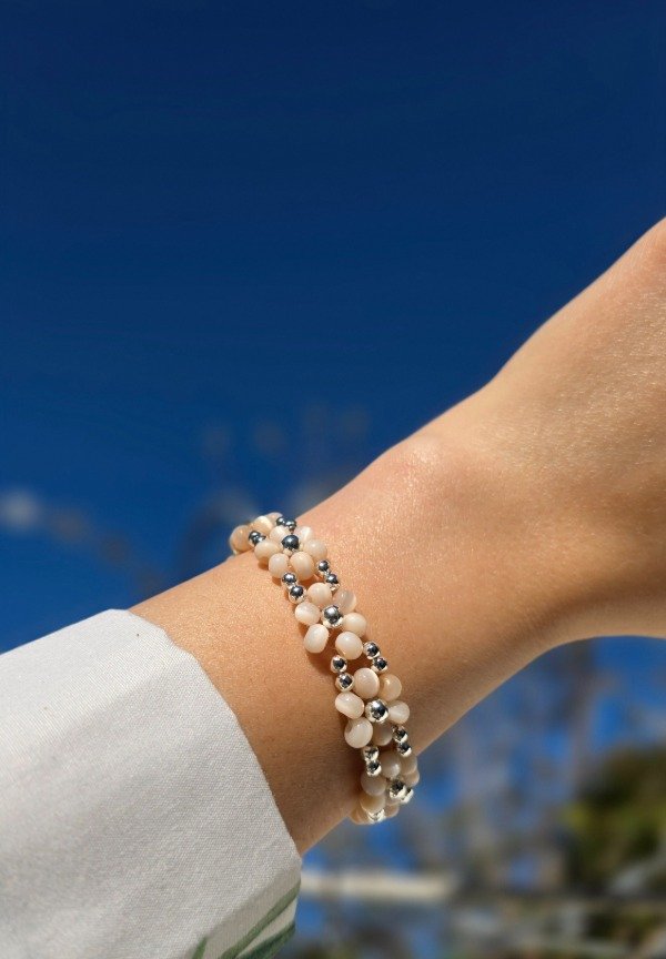 Producto - Pulsera de Flores Índigo Soft - Beige