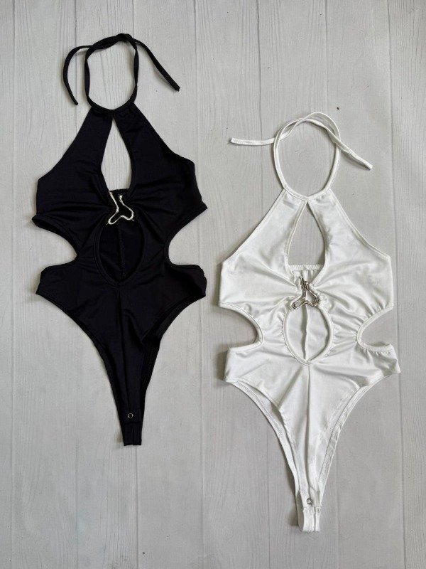 Producto - [6855] Body tira p/atar cuello ''V'' irregular microfibra