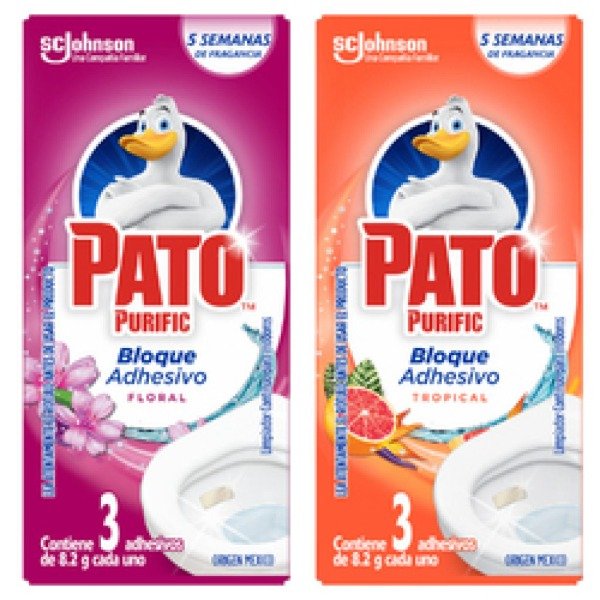 Producto - BLOQUE ADHESIVO PATO PURIFIC X 3