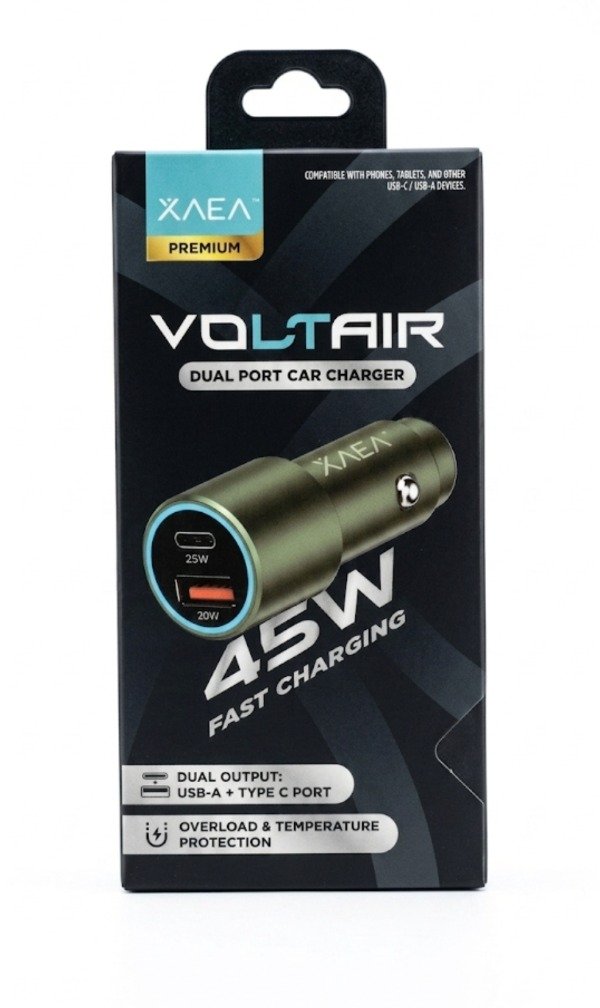 Producto - ADAPTADOR CARGADOR 12V VOLTAIR MODX517 3A 1USB + 1TC  XAEA  VERDE - 1