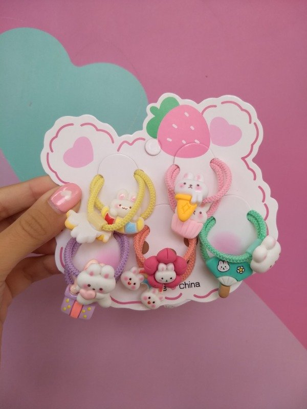 Producto - Blister de colitas con distintos apliques x5 pares