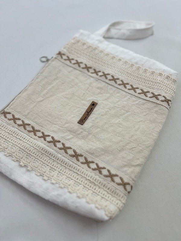 Producto - Neceser tussor tramado natural