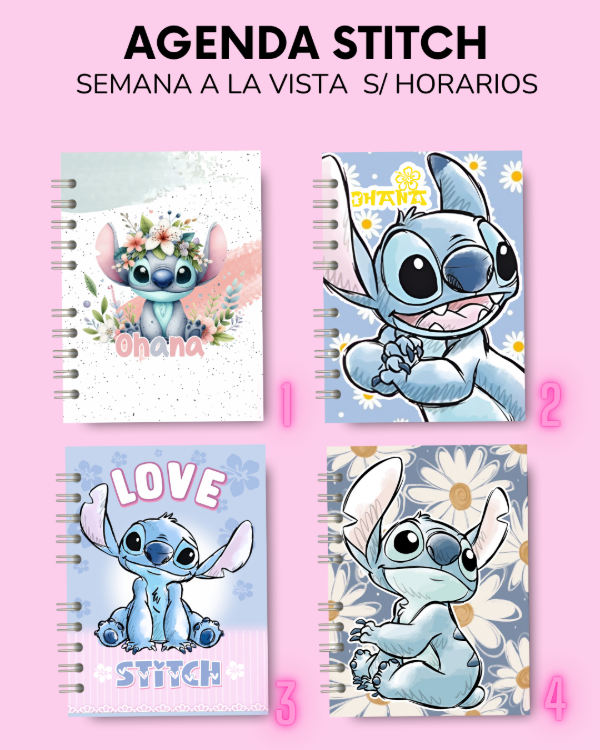 Producto - AGENDA STITCH - semana a la vista 2026