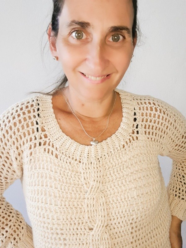 Producto - Patrón Suéter MALVA (Estructura Clásica + Trenzas)