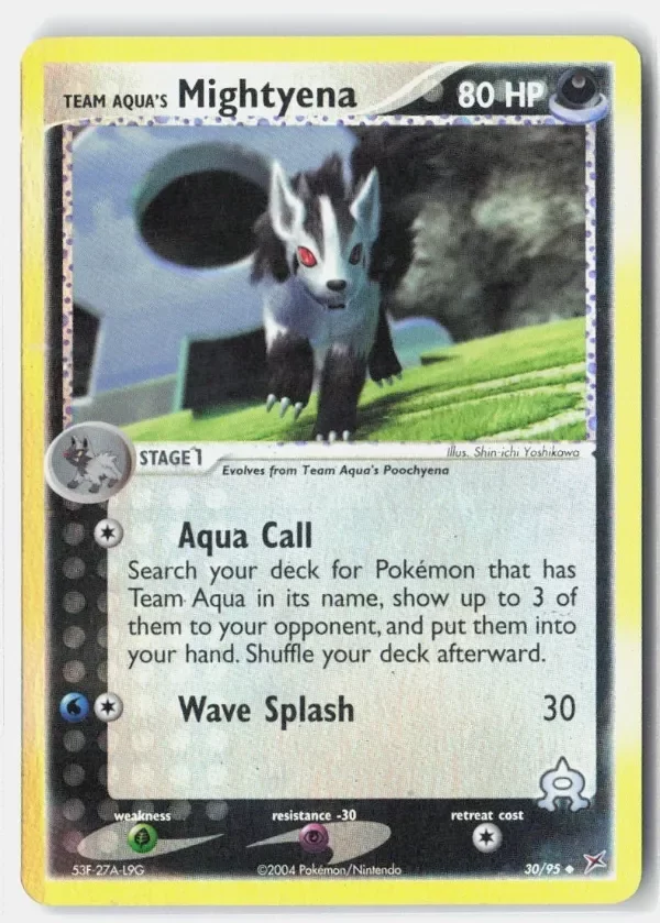 Producto - Pokemon Team Aqua's Mightyena EX Team Magma vs Team Aqua #30/95